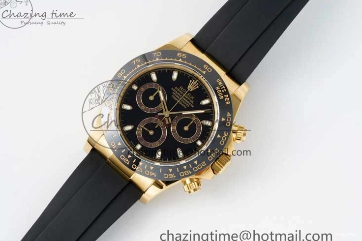 QF Dial Rubber Oysterflex on Daytona SA4130 Edition 1:1 Best Black Strap 116518 0409